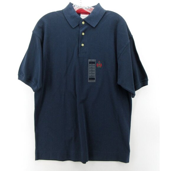 VINTAGE Bugle Boy Polo Shirt Small Golf Pullover Rugby Crest Logo NEW - Picture 1 of 11